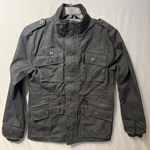 Fox Racing Moto Jacket Sz Medium Full Zip Lined Rip Stop Riding Biker MX Coat